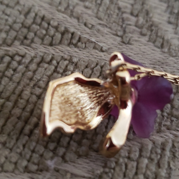 Dior 70s Lucite floral flower necklace - Picture 4 of 8